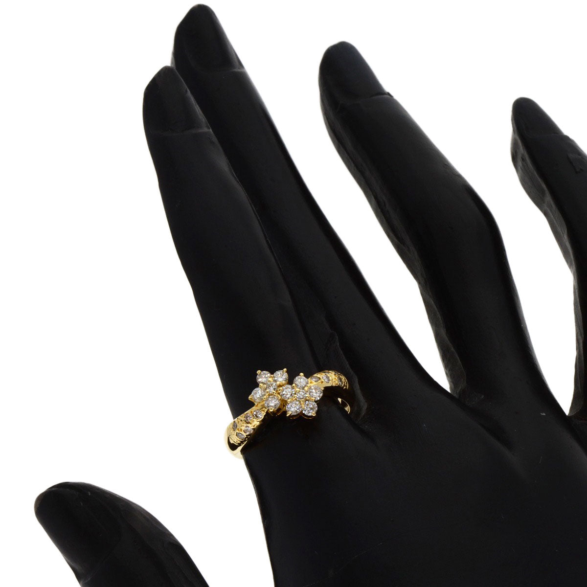 0.5ct Diamond Ring K18 Yellow Gold  3.7g　Ladies