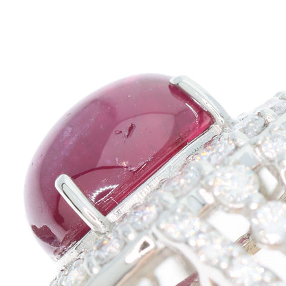 4.613ct Ruby Diamond Ring Platinum PT950  8.8g　Ladies