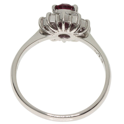 0.78ct Ruby Diamond Ring Platinum PT900  4.6g　Ladies