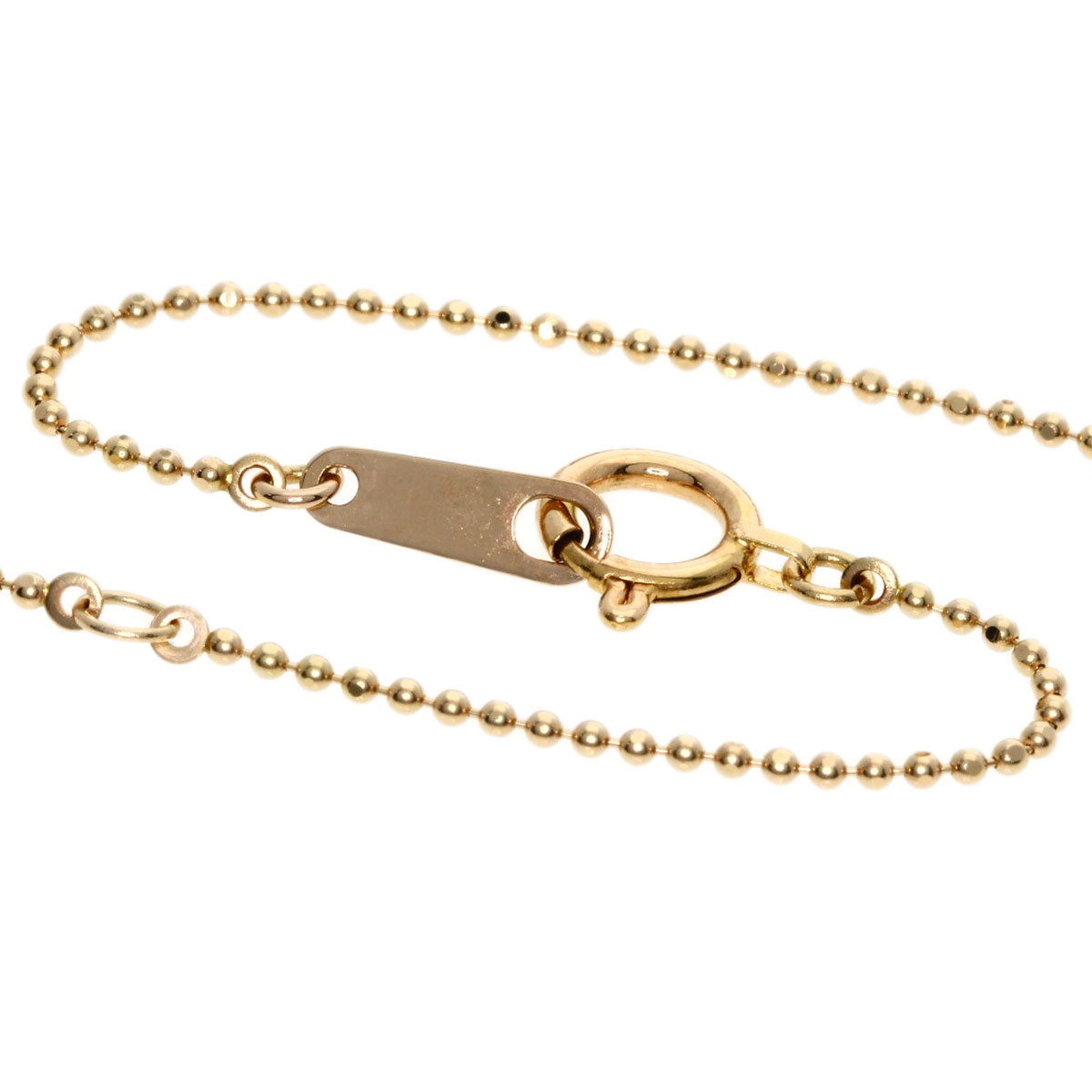 Diamond Necklace K18 Pink Gold  3.1g　Ladies