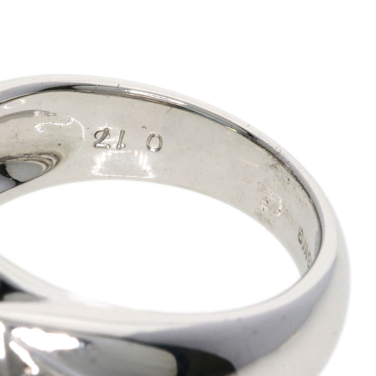 3.157ct Aquamarine Diamond Ring K18 White Gold  12.63g　Ladies