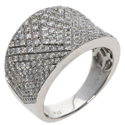 1.18ct Diamond Ring K18 White Gold  9.3g　Ladies