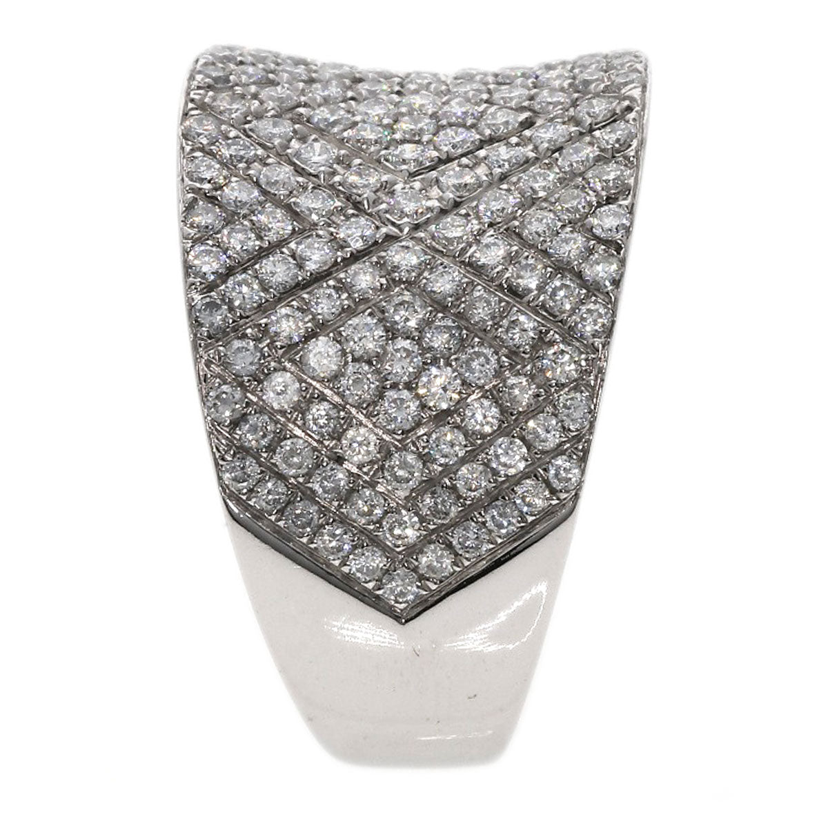 1.18ct Diamond Ring K18 White Gold  9.3g　Ladies