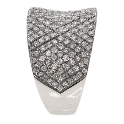 1.18ct Diamond Ring K18 White Gold  9.3g　Ladies