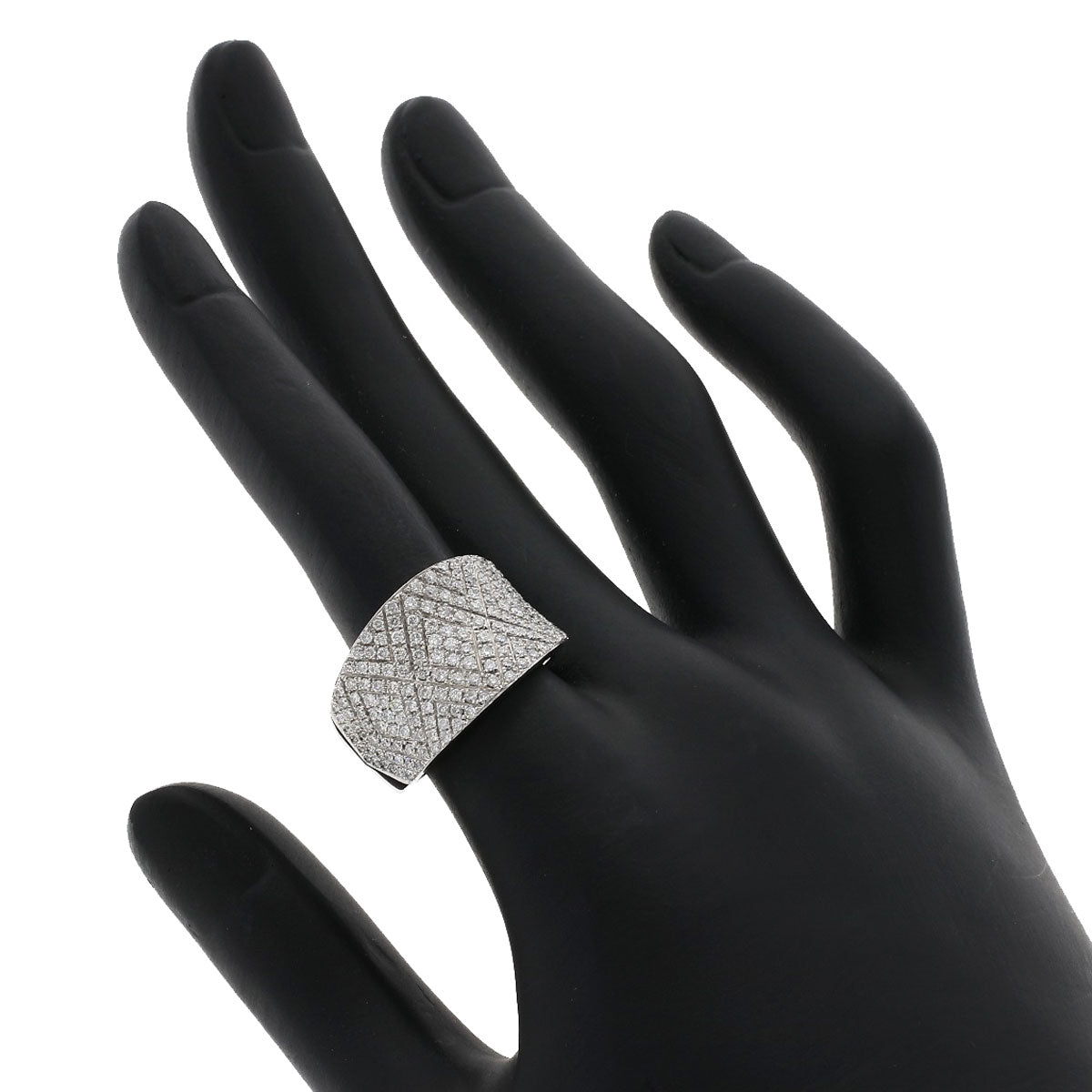 1.18ct Diamond Ring K18 White Gold  9.3g　Ladies