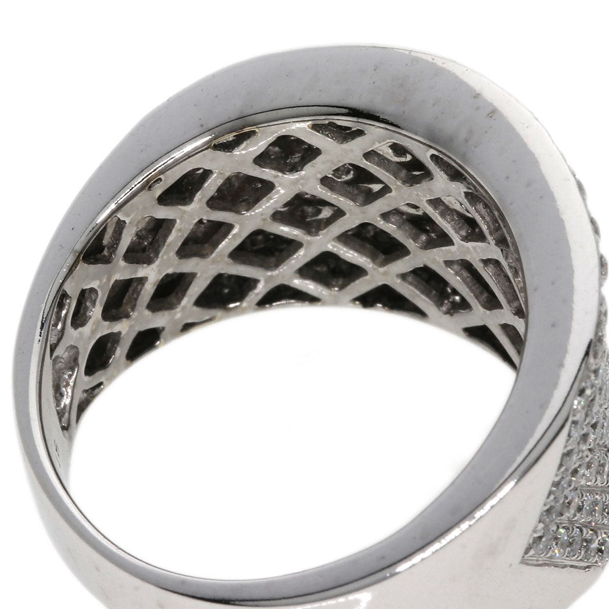 1.18ct Diamond Ring K18 White Gold  9.3g　Ladies