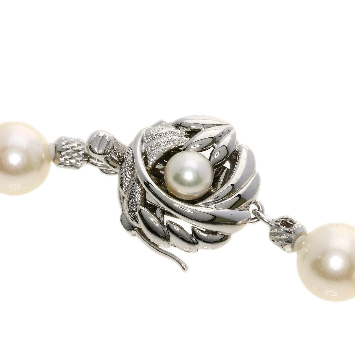 Akoya pearl Pearl Necklace Silver  40.6g　Ladies