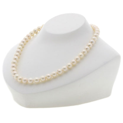 Akoya pearl Pearl Necklace Silver  40.6g　Ladies