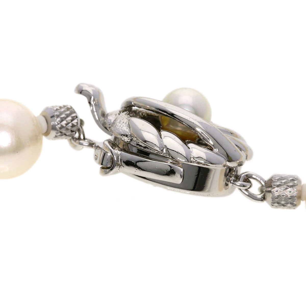 Akoya pearl Pearl Necklace Silver  40.6g　Ladies