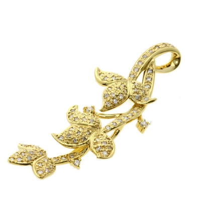 0.54ct Jewelry Maki Diamond Pendant top K18 Yellow Gold  5.8g　Ladies