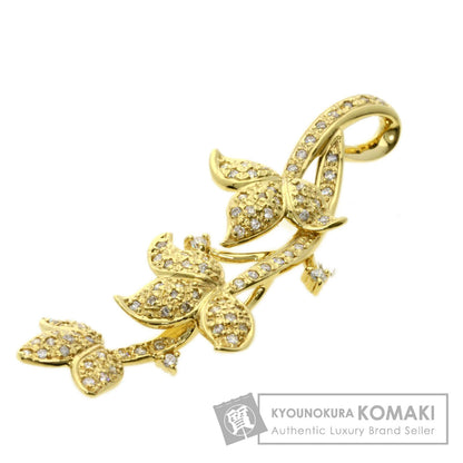 0.54ct Jewelry Maki Diamond Pendant top K18 Yellow Gold  5.8g　Ladies