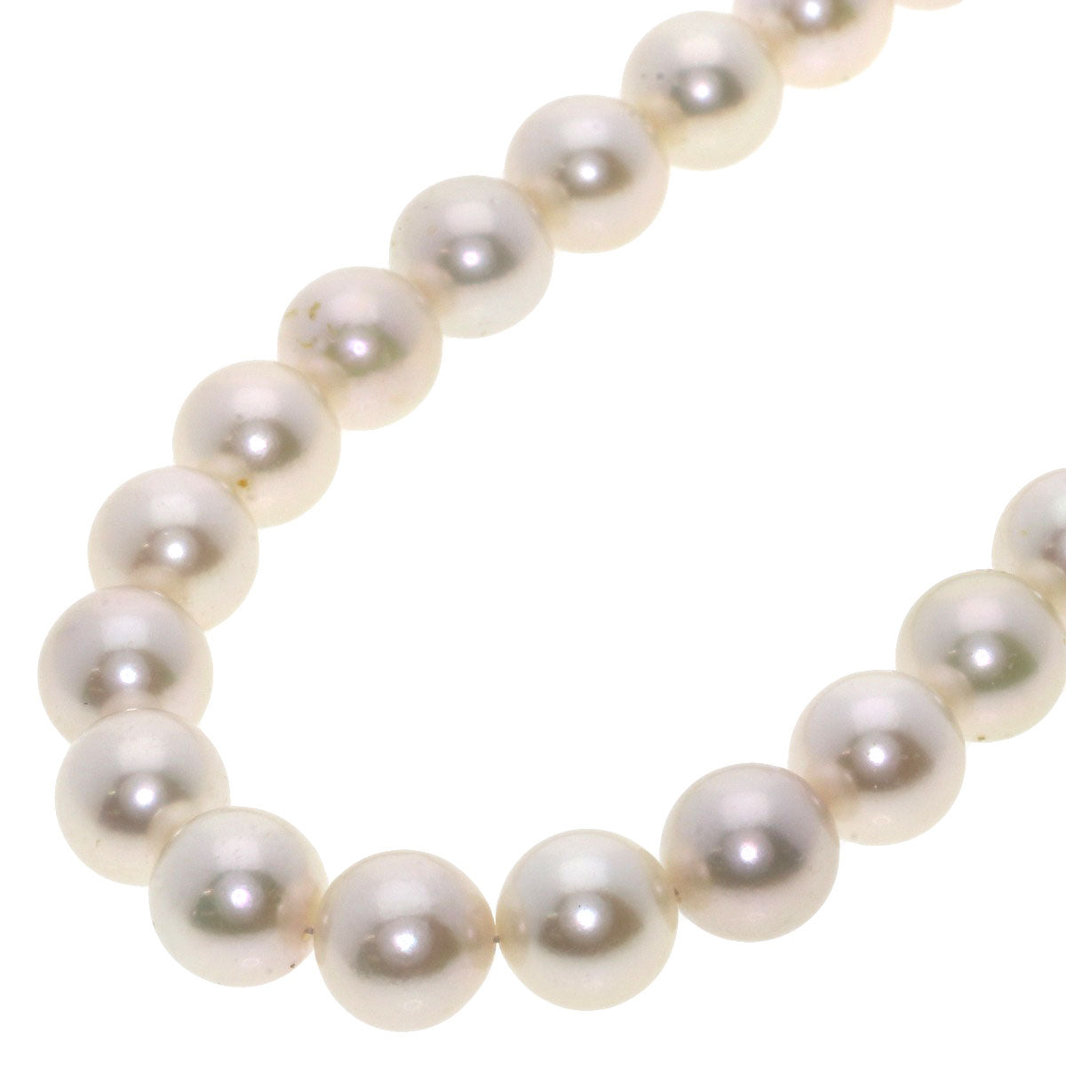 Akoya Pearl Pearl Earring Set Necklace Silver  47.3g　Ladies