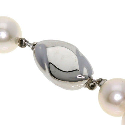 Akoya Pearl Pearl Earring Set Necklace Silver  47.3g　Ladies