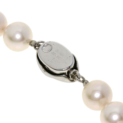 Akoya Pearl Pearl Earring Set Necklace Silver  47.3g　Ladies