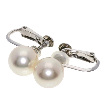 Akoya Pearl Pearl Earring Set Necklace Silver  47.3g　Ladies