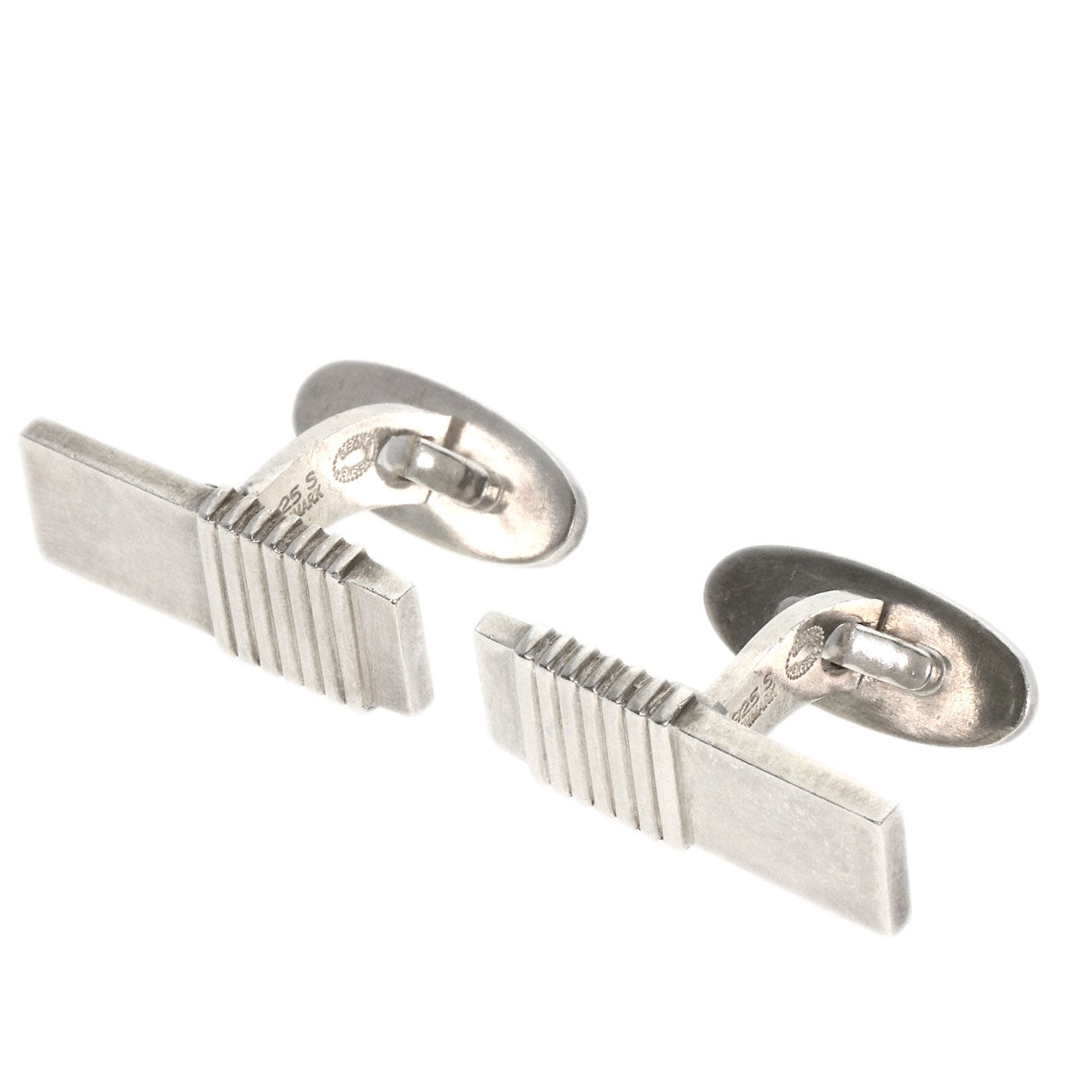 Georg Jensen Simple design cuffs Silver mens [Used]