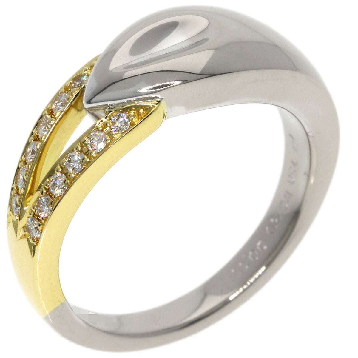 POLA   Ring Diamond K18 Yellow Gold K18 White GoldLadies