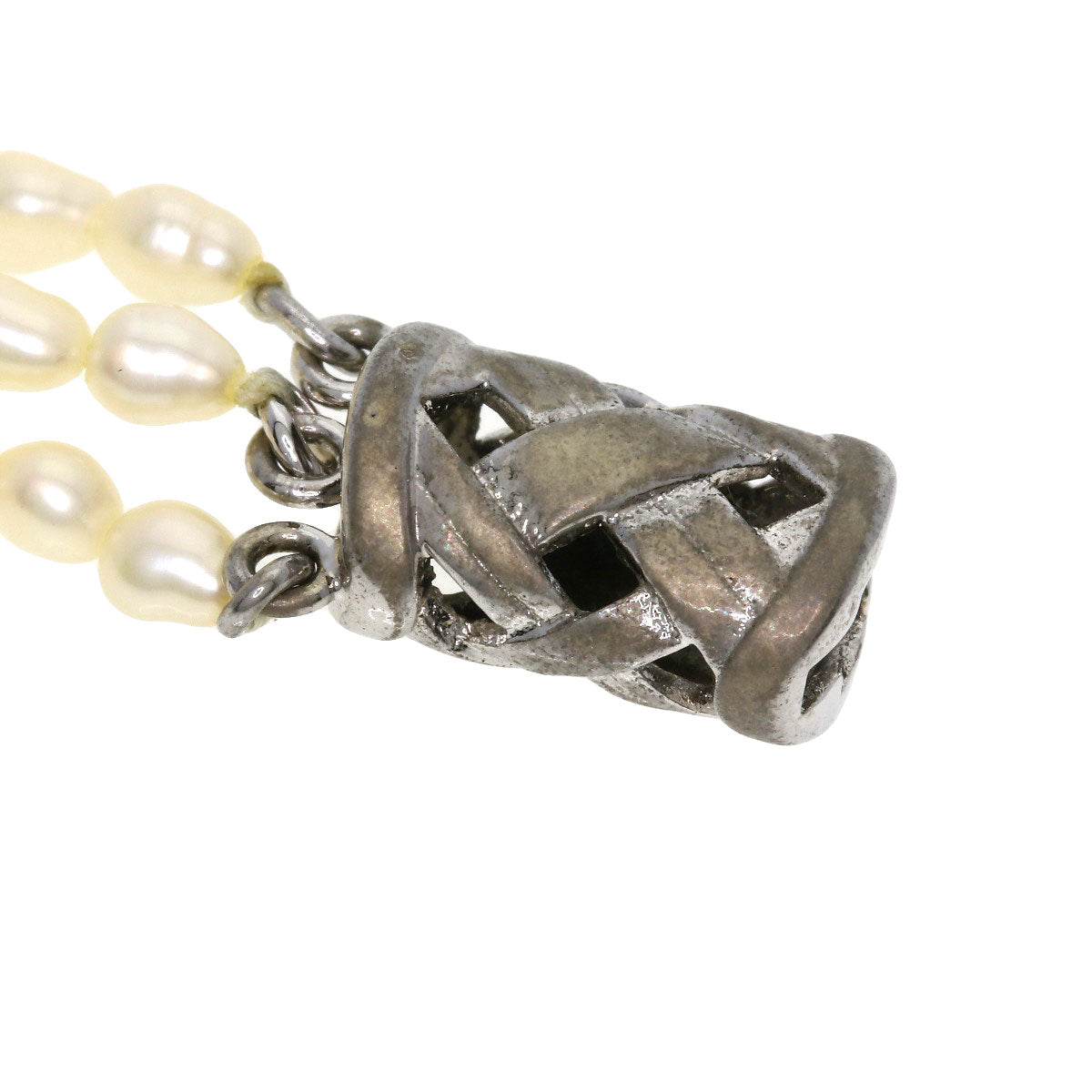 Freshwater Pearl Pearl Necklace Silver 19.1g　Ladies