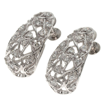 0.35ct Diamond Earring Platinum PT900  6.9g　Ladies