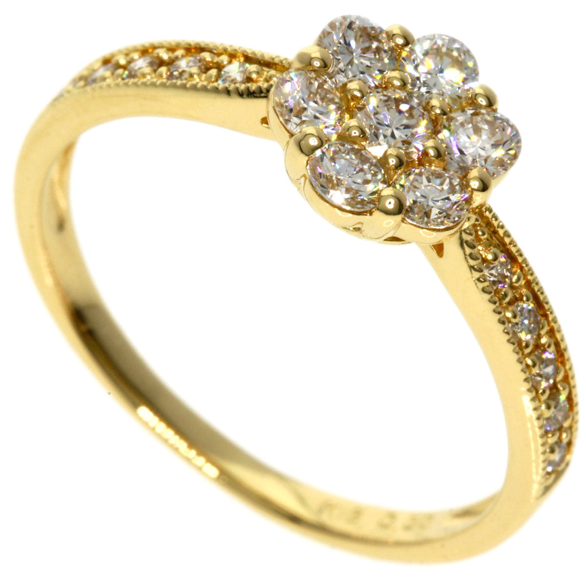 0.5ct Diamond Ring K18 Yellow Gold  2g　Ladies