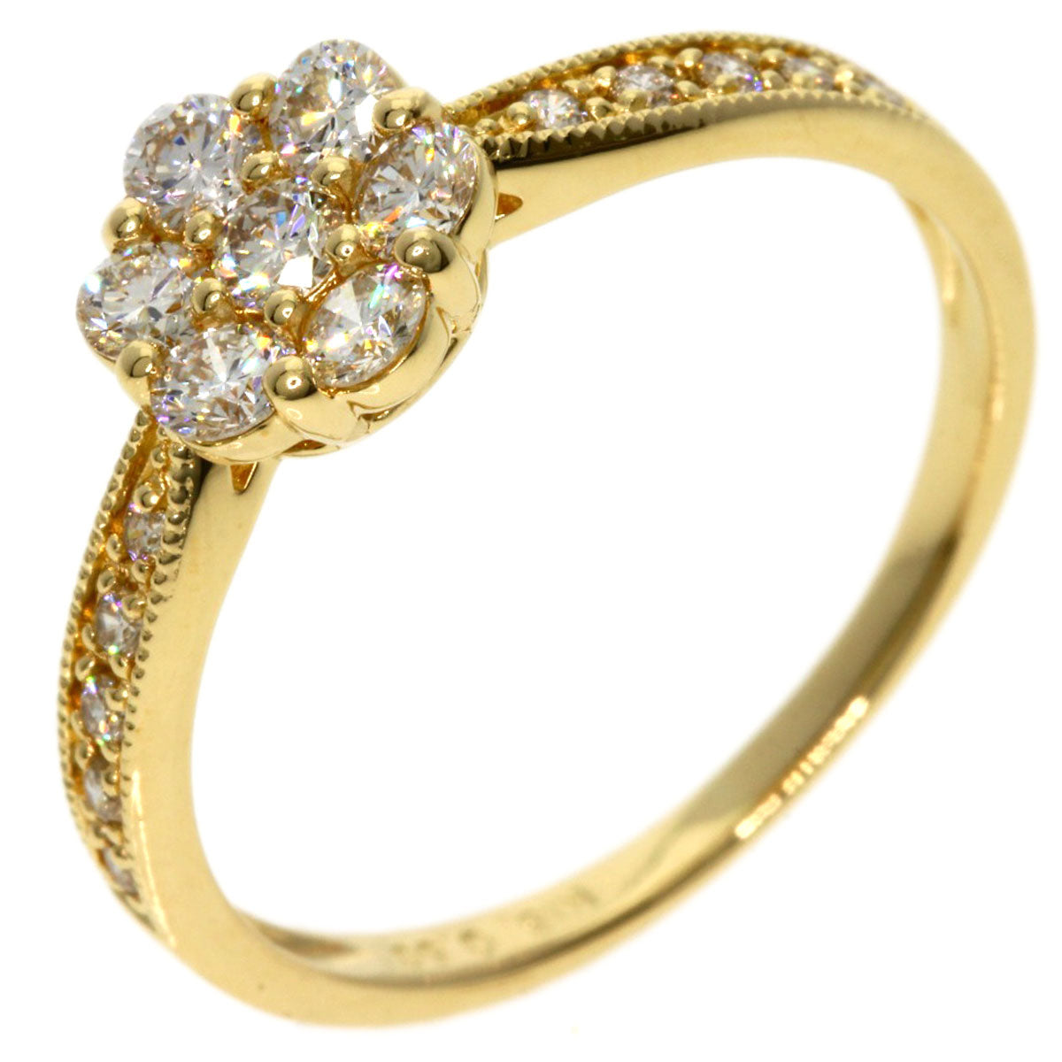 0.5ct Diamond Ring K18 Yellow Gold  2g　Ladies