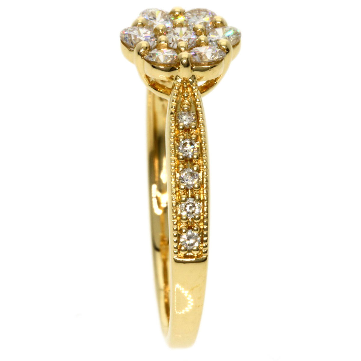 0.5ct Diamond Ring K18 Yellow Gold  2g　Ladies