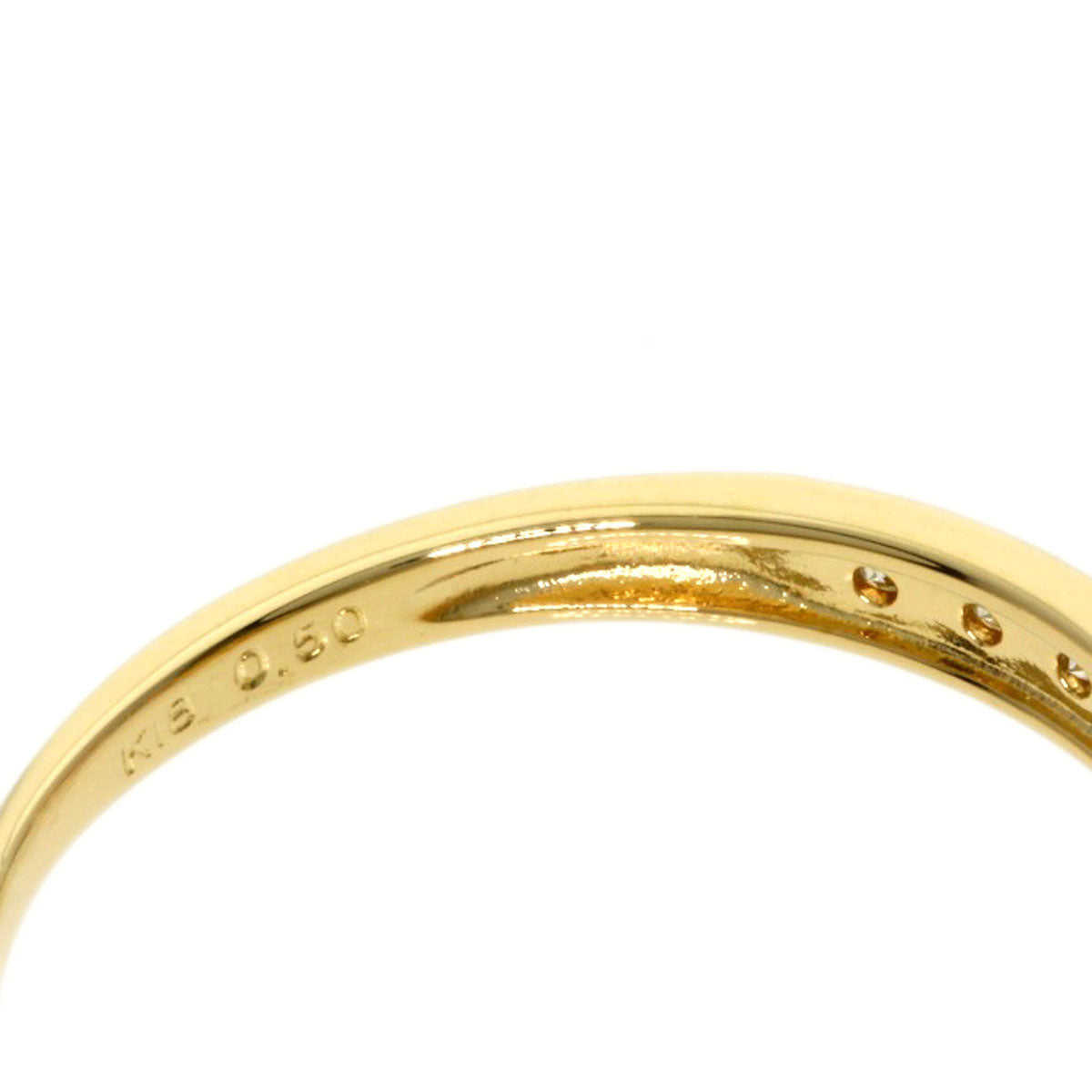0.5ct Diamond Ring K18 Yellow Gold  2g　Ladies