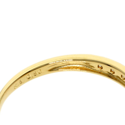 0.5ct Diamond Ring K18 Yellow Gold  2g　Ladies