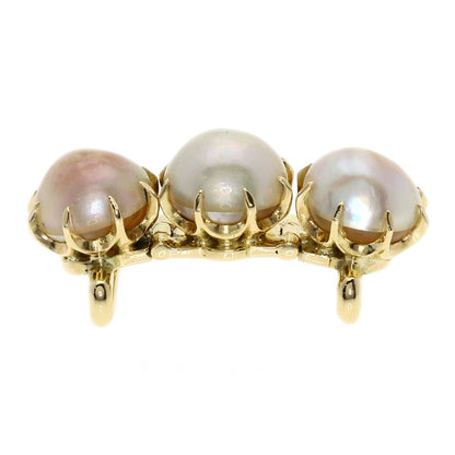 MIKIMOTO   Obi closure Mabe Pearl Pearl K14 Yellow Gold Ladies