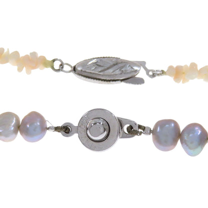 7-piece Brooch Earring Set Necklace Metal SV 37g　Ladies