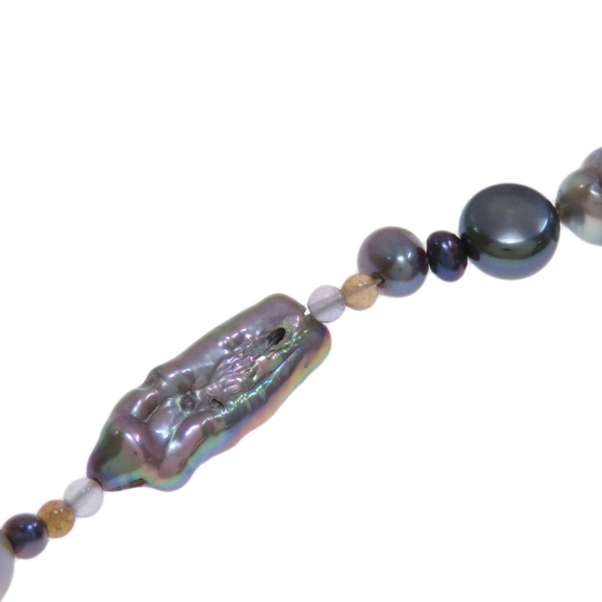 7-piece Brooch Earring Set Necklace Metal SV 37g　Ladies