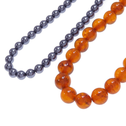 7-piece Brooch Earring Set Necklace Metal SV 37g　Ladies