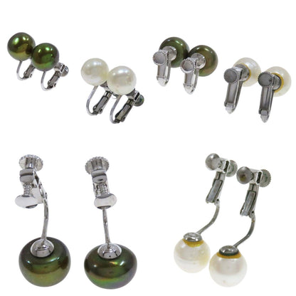 7-piece Brooch Earring Set Necklace Metal SV 37g　Ladies