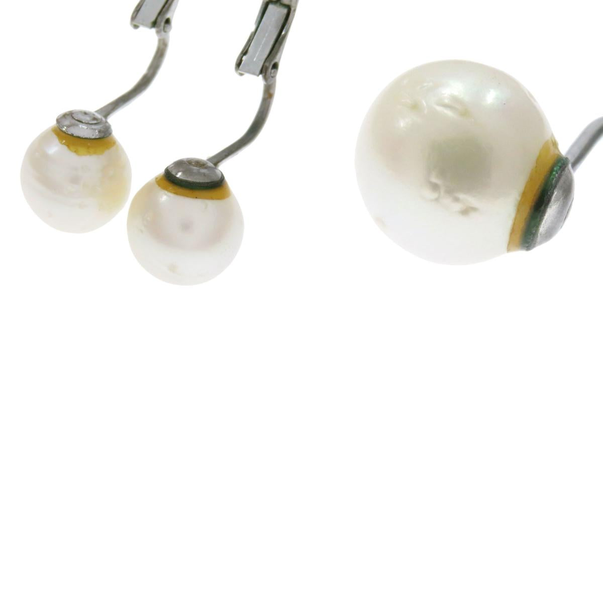 7-piece Brooch Earring Set Necklace Metal SV 37g　Ladies