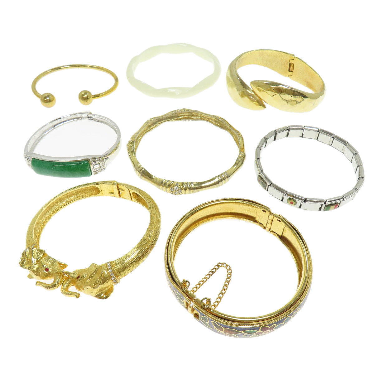 8 piece set Bracelet Bracelet Metal 48.5g　Ladies