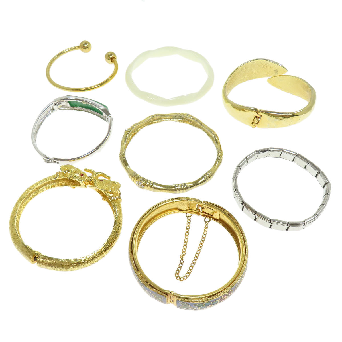 8 piece set Bracelet Bracelet Metal 48.5g　Ladies