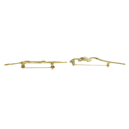 Brooch, set of 10 Brooch Metal 17.5g　Ladies