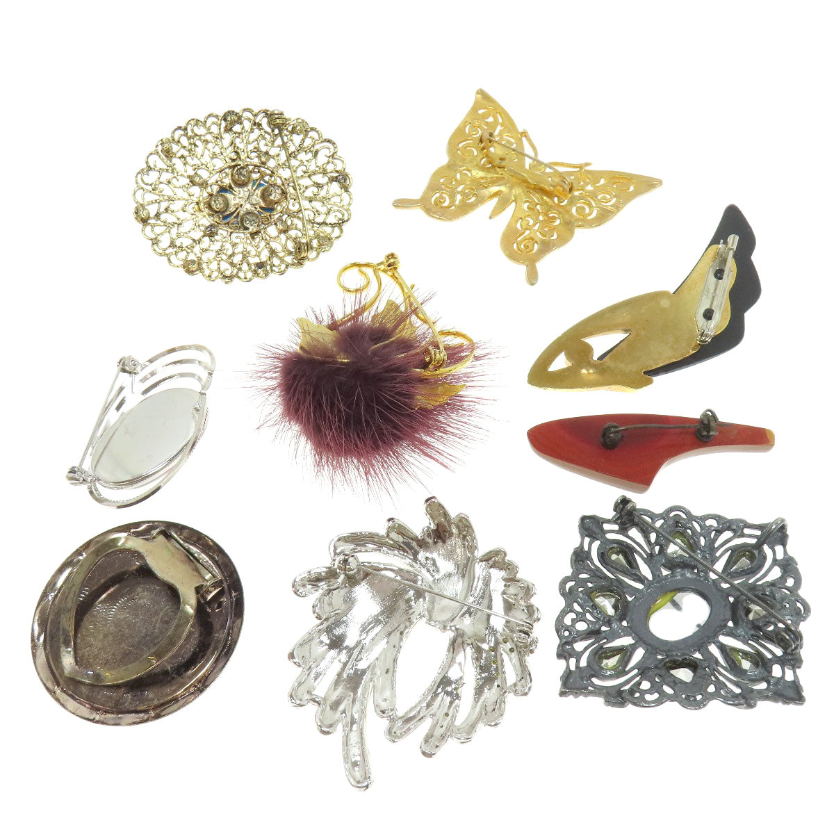 9 piece set Brooch Brooch Metal 0g　Ladies