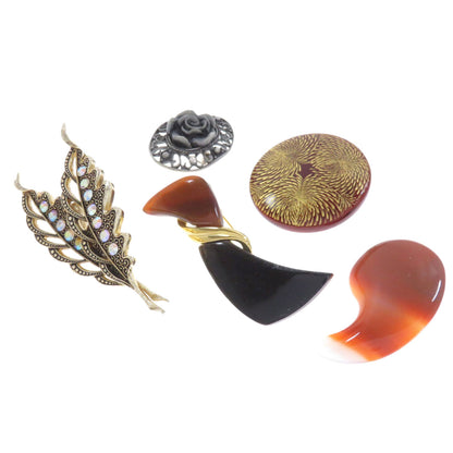 10-piece set Brooch Metal Plastic 45.6g　Ladies