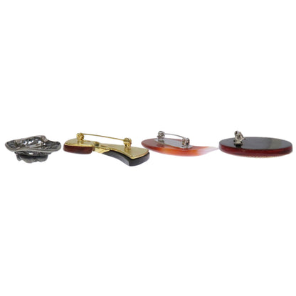 10-piece set Brooch Metal Plastic 45.6g　Ladies