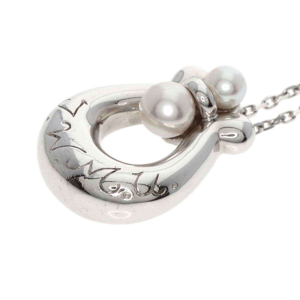 MIKIMOTO   Necklace Pearl Pearl K18 White Gold Ladies