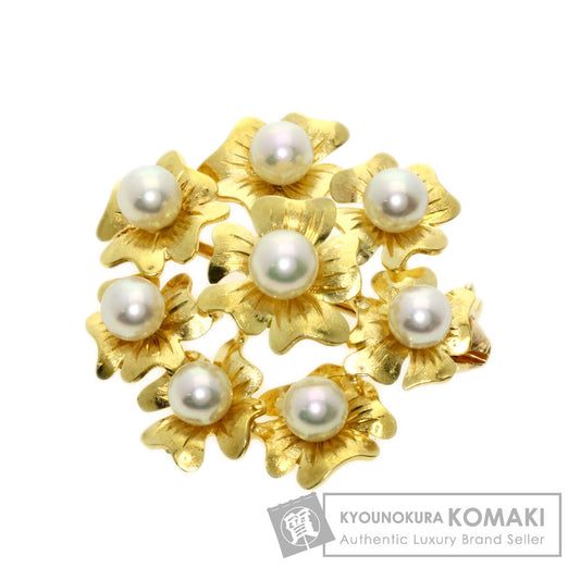 MIKIMOTO   Brooch Akoya pearl Pearl K18 Yellow Gold Ladies