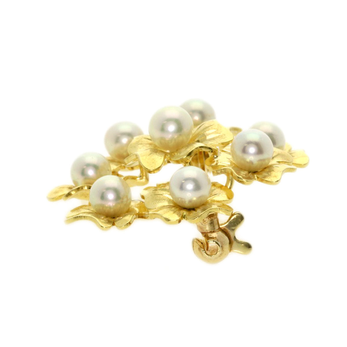 MIKIMOTO   Brooch Akoya pearl Pearl K18 Yellow Gold Ladies