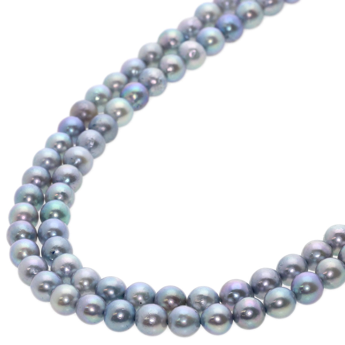Akoya pearl Pearl Necklace Silver  67.4g　Ladies