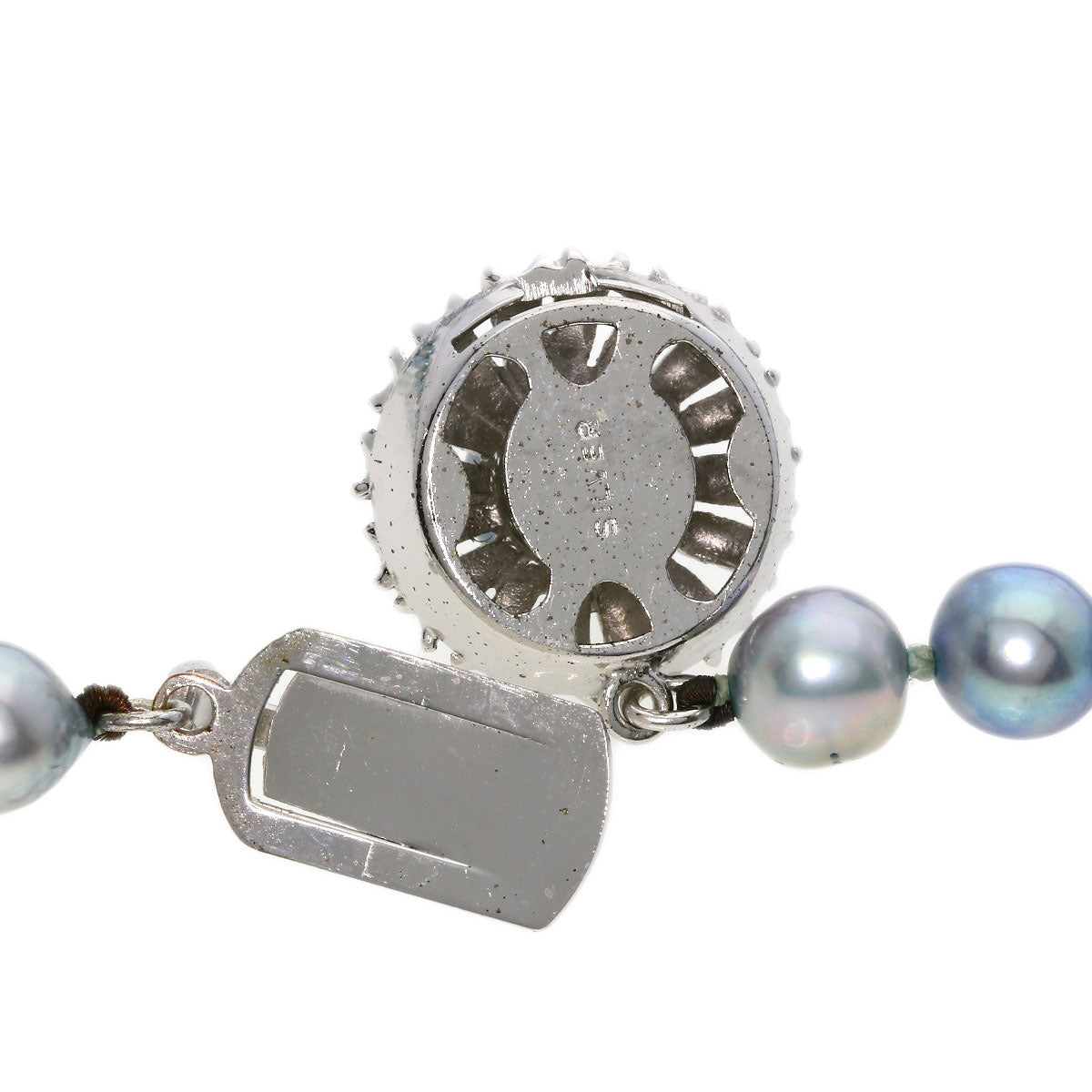 Akoya pearl Pearl Necklace Silver  67.4g　Ladies