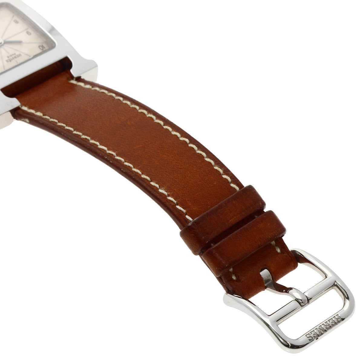 HERMES H watch Deburuturu Watches HH1.210 Stainless Steel/Leather Ladies