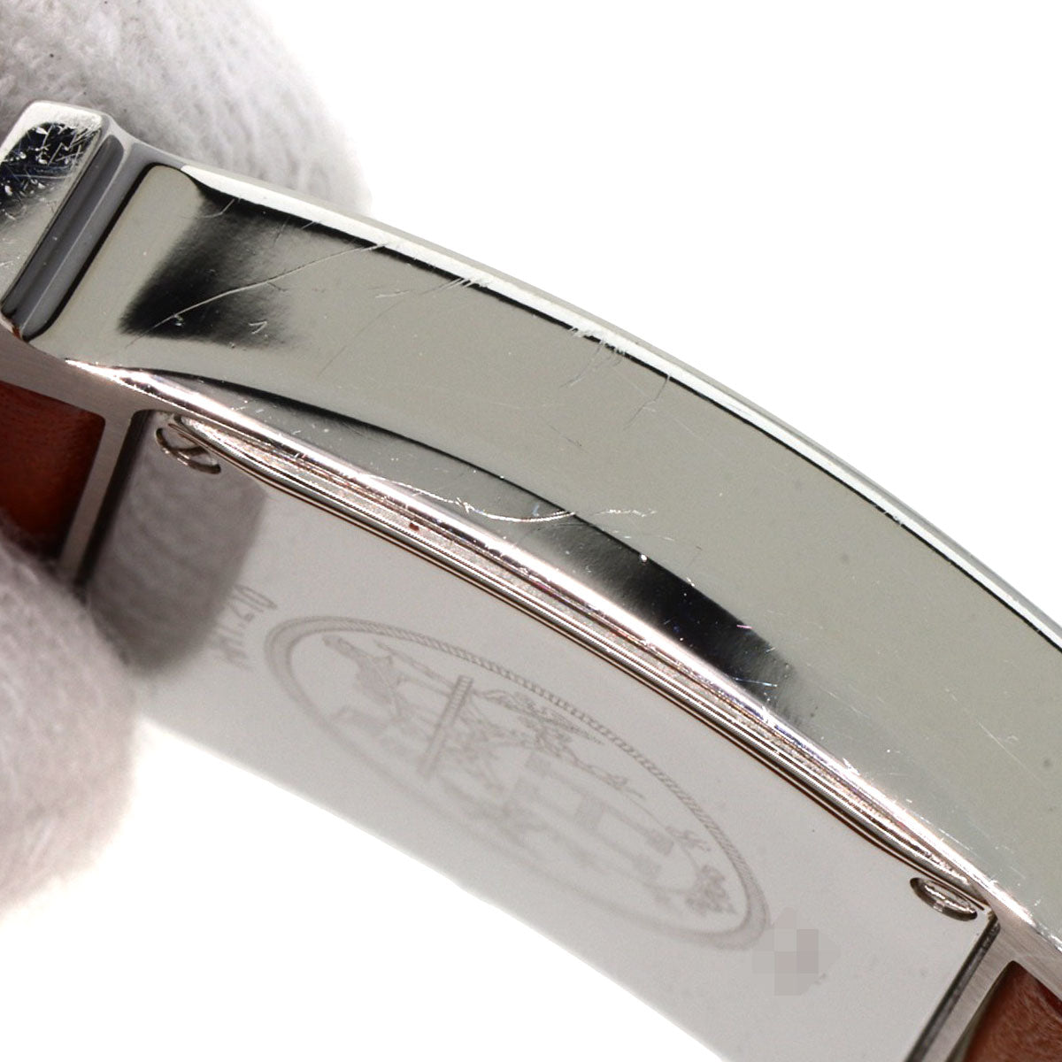 HERMES H watch Deburuturu Watches HH1.210 Stainless Steel/Leather Ladies