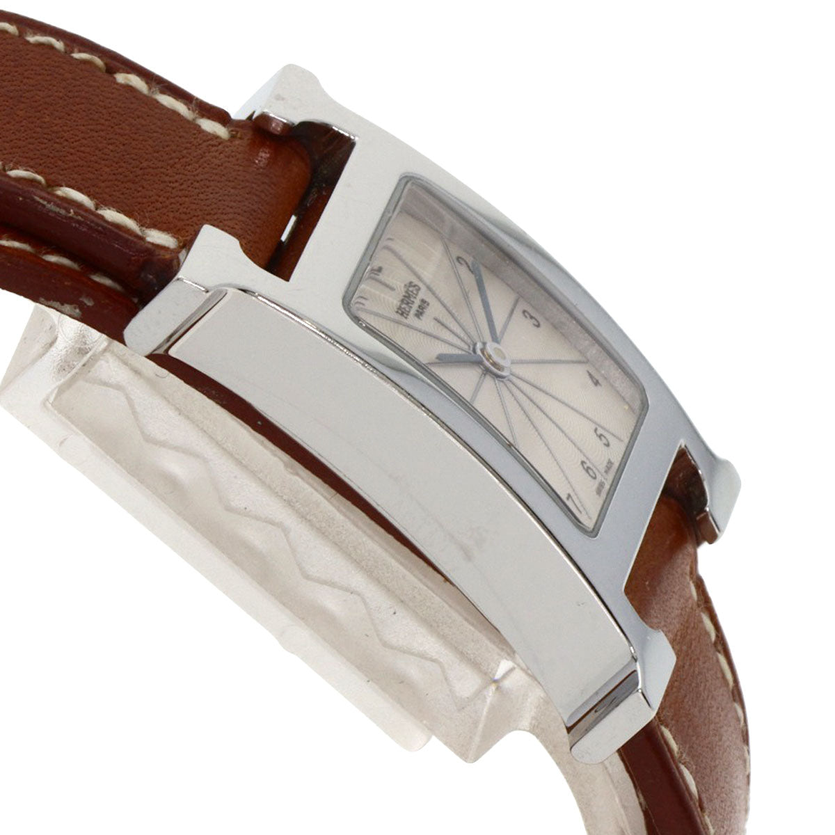 HERMES H watch Deburuturu Watches HH1.210 Stainless Steel/Leather Ladies