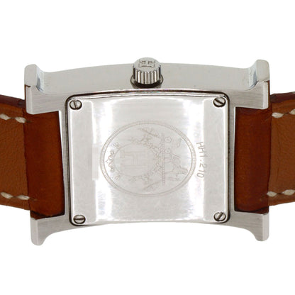 HERMES H watch Deburuturu Watches HH1.210 Stainless Steel/Leather Ladies