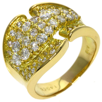 1.46ct Diamond Ring K18 Yellow Gold  8.6g　Ladies